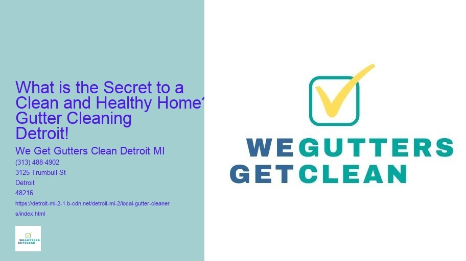 What is the Secret to a Clean and Healthy Home? Gutter Cleaning Detroit!